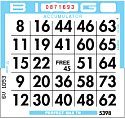 Image d'une carte de bingo